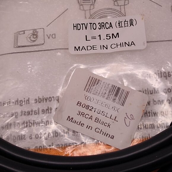 HDMI to 3-RCA Cable 1080P Video Audio AV Cable Adapter Transmitter TV HDTV DVD - Picture 4 of 4